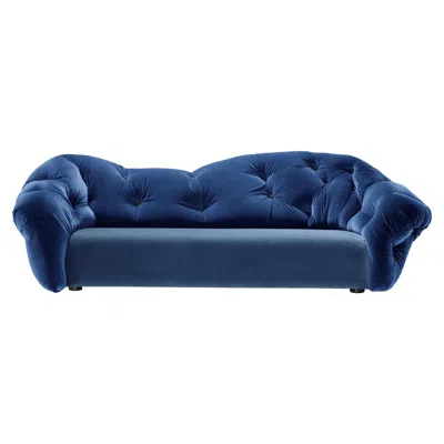 Pre-owned Gaetano Pesce Nubola 277 Velvet Sofa In Night-navy By  In Purple