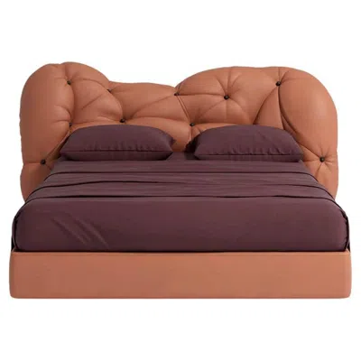 Pre-owned Gaetano Pesce Nubola Bed By  For Meritalia In Brown