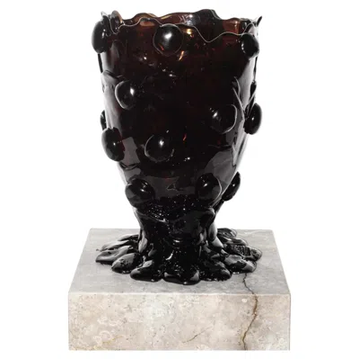 Pre-owned Gaetano Pesce Nugget Vase (large), Clear Black By