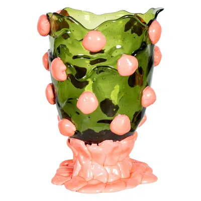 Pre-owned Gaetano Pesce Nugget Vase (large), Clear Green And Matte Pink By