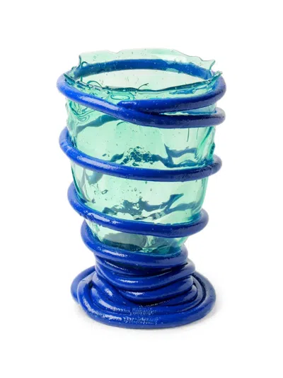 Gaetano Pesce Pompitu I Irregular-rim Vase X Browns Exclusive In Blue