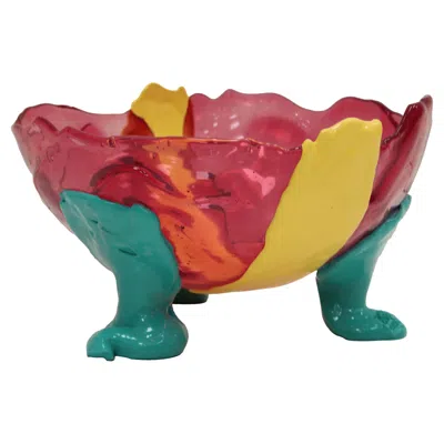 Pre-owned Gaetano Pesce Resin Fruit Bowl By  Fish Collection Unique Colorful Modern Design. In Pink