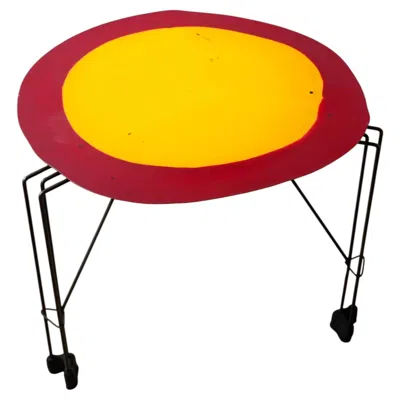 Pre-owned Gaetano Pesce Resin Side Table By  For Fish Design, Italy, Circa 1990s�2000s In Yellow