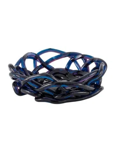 Pre-owned Gaetano Pesce Resin Tutti Frutti Basket In Blue