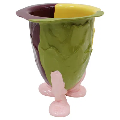 Pre-owned Gaetano Pesce Resin Vase Model Amazonia Designed By  Fish Collection Contemporary In Brown