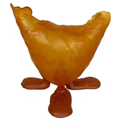 Pre-owned Gaetano Pesce Resin Vase Prototipo Fioca By  For Fish Design, 2000s In Brown