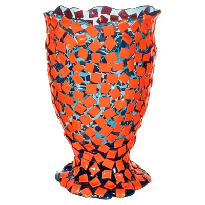 Pre-owned Gaetano Pesce Rock Vase (large), Clear Blue And Matte Sorbet By
