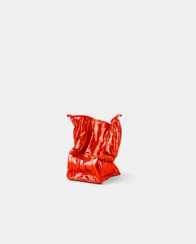 Pre-owned Gaetano Pesce Shadow Mini Red Armchair Padded With Soft Polyurethane Foam By