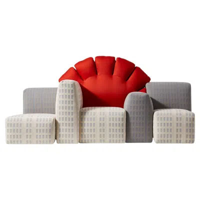 Pre-owned Gaetano Pesce Tramonto A New York Sofa For Cassina In Gray
