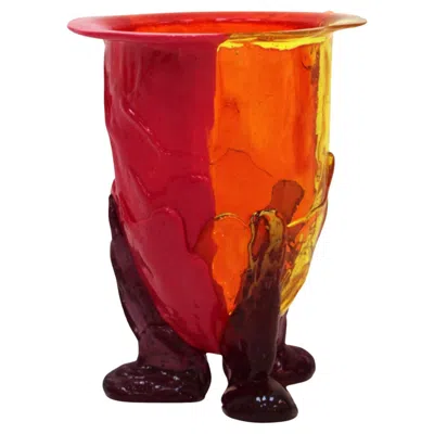 Pre-owned Gaetano Pesce Vase Mod. Amazonia Designed By , Italy In Red