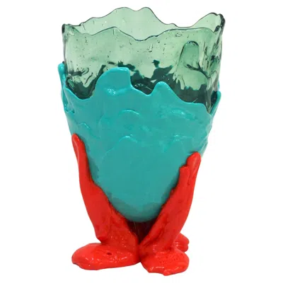 Pre-owned Gaetano Pesce Vase Mod. Clear Extc Designed By , Italy In Blue