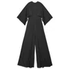 Gaffer&fluf Women's Black Empire Waist Jumpsuit In Black