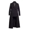 Gaffer&fluf Women's Black Quilted Tailcoat In Black