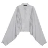 Gaffer&fluf Women's Grey Paneled Shirt In Grey