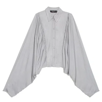 Gaffer&fluf Women's Grey Paneled Shirt