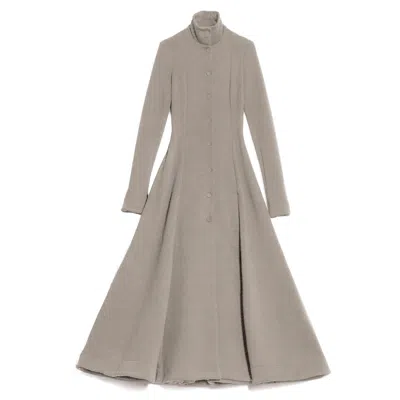 Gaffer&fluf Women's Princess Cut Jersey Coat - Neutrals In Gray