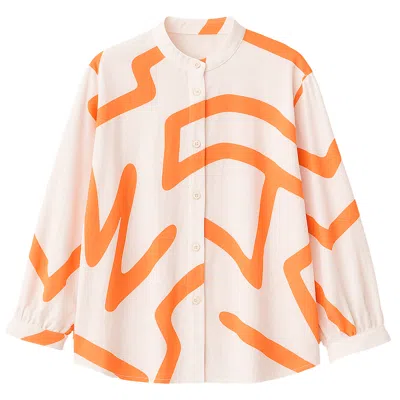 Gaffer&fluf Women's Raglan Sleeves Shirt-flame Red