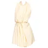 Gaffer&fluf Women's Yellow / Orange Cross-front Mini Dress-sunlight Yellow In Yellow/orange