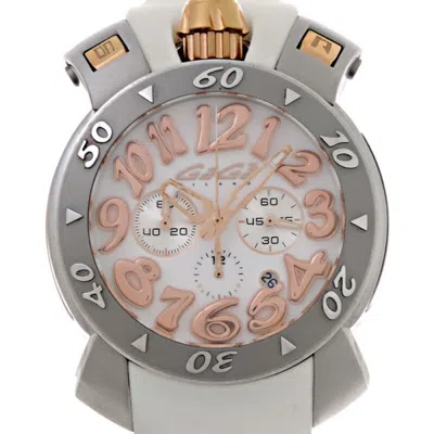 Pre-owned Gagà Milano Stainless Steel Wristwatch () In Multi