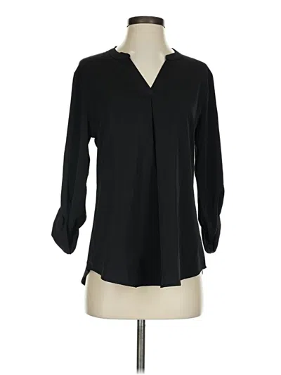 Pre-owned Gaharu Long Sleeve Blouse In Black