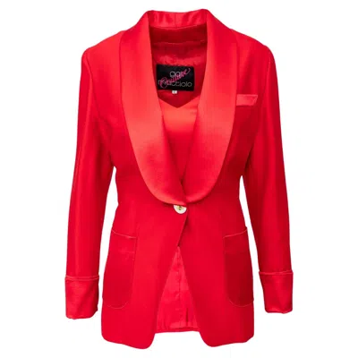 Pre-owned Gai Mattiolo Blazer With Camisole - '90s In Red