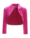 Gai Mattiolo Gm Woman Jacket Fuchsia Size 10 Polyester, Elastane In Pink