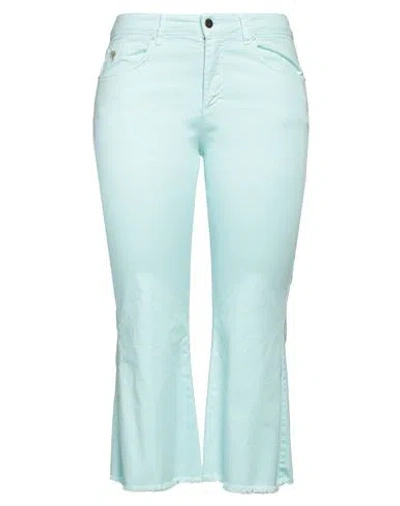 Gai Mattiolo Gm Woman Jeans Turquoise Size 10 Cotton, Elastane