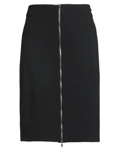 Gai Mattiolo Gm Woman Midi Skirt Black Size 14 Viscose, Polyamide, Elastane