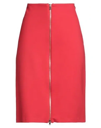 Gai Mattiolo Gm Woman Midi Skirt Red Size 8 Viscose, Polyamide, Elastane