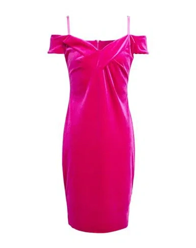 Gai Mattiolo Gm Woman Mini Dress Fuchsia Size 8 Polyester, Elastane