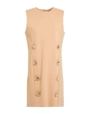 Gai Mattiolo Gm Woman Mini Dress Sand Size 12 Viscose, Polyamide, Elastane