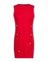 Gai Mattiolo Gm Woman Mini Dress Tomato Red Size 10 Viscose, Polyamide, Elastane