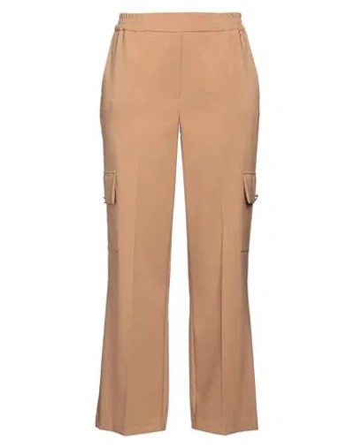 Gai Mattiolo Gm Woman Pants Camel Size 12 Polyester, Elastane