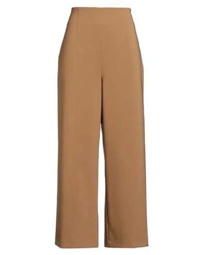 Gai Mattiolo Gm Woman Pants Camel Size 12 Polyester, Elastane