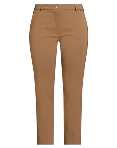 Gai Mattiolo Gm Woman Pants Camel Size 14 Polyester, Elastane