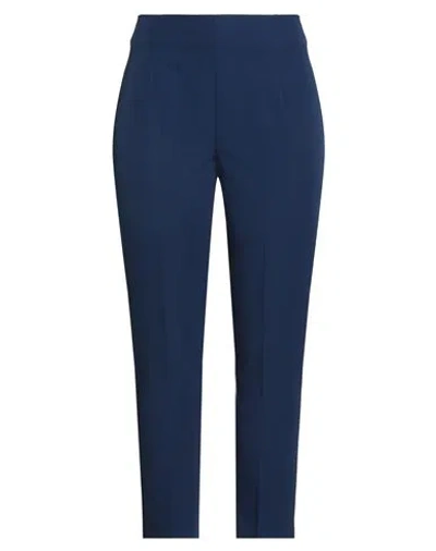 Gai Mattiolo Gm Woman Pants Navy Size 12 Polyester, Elastane In Blue