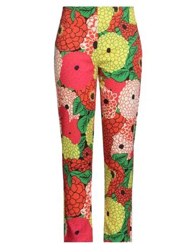 Gai Mattiolo Gm Woman Pants Orange Size 10 Polyester, Elastane In Multi