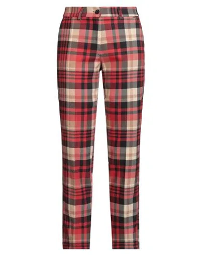 Gai Mattiolo Gm Woman Pants Red Size 12 Polyester, Elastane In Multi