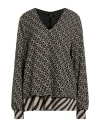 Gai Mattiolo Gm Woman Sweater Dark Brown Size 14 Viscose, Lurex, Polyester, Elastane