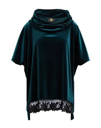 Gai Mattiolo Gm Woman Top Dark Green Size 10 Polyester, Elastane