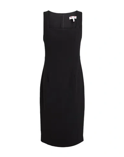 Gai Mattiolo Love To Love Woman Midi Dress Black Size 8 Polyester