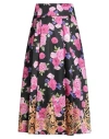 Gai Mattiolo Love To Love Woman Midi Skirt Black Size 8 Polyester In Black