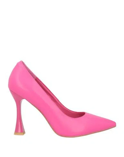 Gai Mattiolo Love To Love Woman Pumps Fuchsia Size 8 Leather In Pink