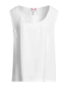 Gai Mattiolo Love To Love Woman Top White Size 14 Polyester