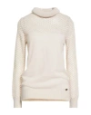 Gai Mattiolo Love To Love Woman Turtleneck Beige Size L Wool, Acrylic In Neutral