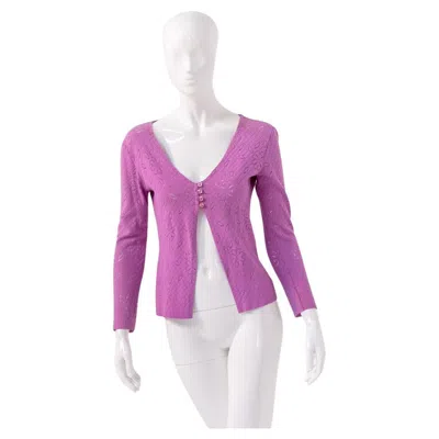 Pre-owned Gai Mattiolo Vintage Purple Jumper With Buttons