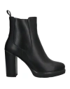 Gai Mattiolo Woman Ankle Boots Black Size 11 Textile Fibers In Black