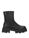 Gai Mattiolo Woman Ankle Boots Black Size 10 Textile Fibers In Black