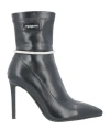 Gai Mattiolo Woman Ankle Boots Black Size 11 Textile Fibers In Black