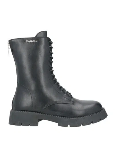 Gai Mattiolo Woman Ankle Boots Black Size 11 Polyurethane